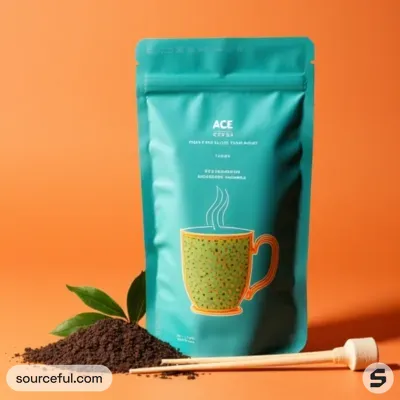 AI-Generated packaging for Food pouch in the Beverages industry