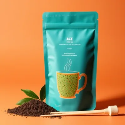 AI-Generated packaging for Food pouch in the Beverages industry
