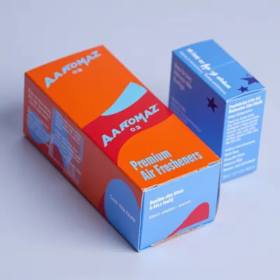 AI-Generated carmine carton box packaging