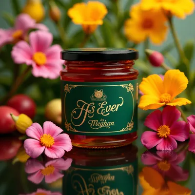 AI-Generated packaging for Food glass jar