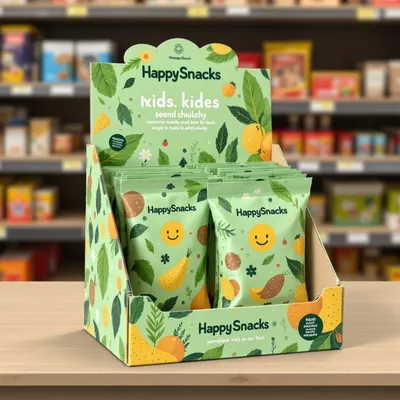 AI-Generated packaging for Shelf display box