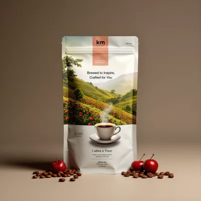 AI-Generated Food pouch packaging for Food and Snacks