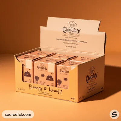 AI-Generated packaging for Shelf display box