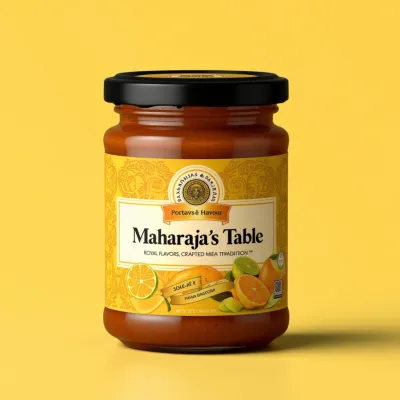 AI-Generated packaging for Food glass jar