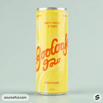 AI-Generated packaging for Drinks can in the Alcoholic Beverages industry