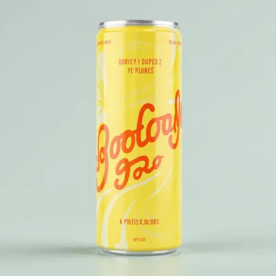 AI-Generated packaging for Drinks can in the Alcoholic Beverages industry