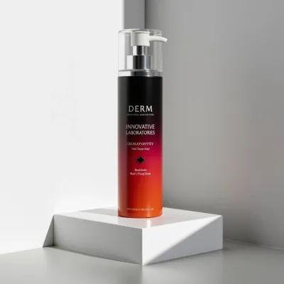 AI-Generated packaging for Pump bottle in the Beauty and Personal Care industry