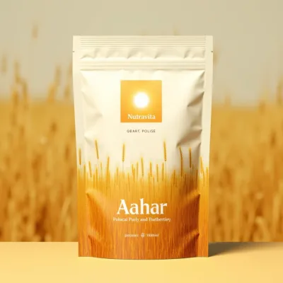 AI-Generated Food pouch packaging for Food and Snacks