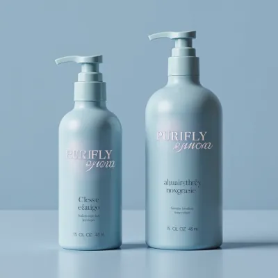 AI-Generated modern pump bottle packaging