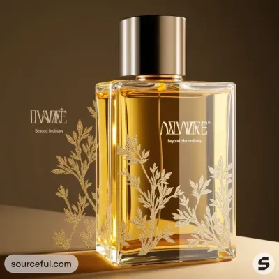 AI-Generated packaging for Perfume bottle in the Fragrances industry