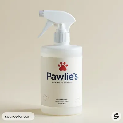 AI-Generated packaging for Spray bottle in the Pet Food and Supplies industry