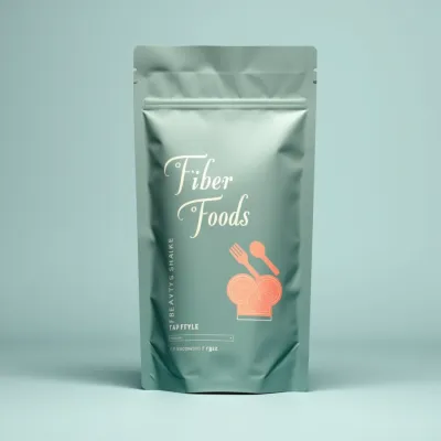 AI-Generated hunter green food pouch packaging