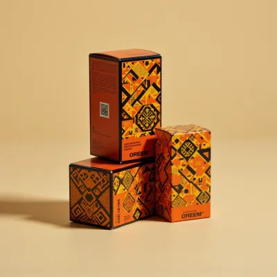 AI-Generated black carton box packaging