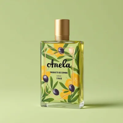 AI-Generated luxury perfume bottle packaging