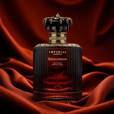 AI-Generated luxury perfume bottle packaging