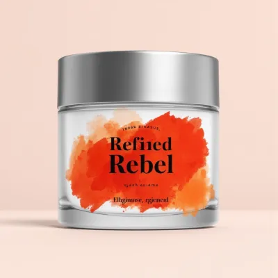 AI-Generated packaging for Cosmetics glass jar