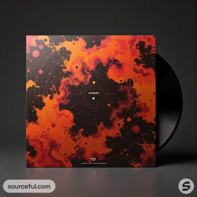 AI-Generated packaging for Vinyl album cover