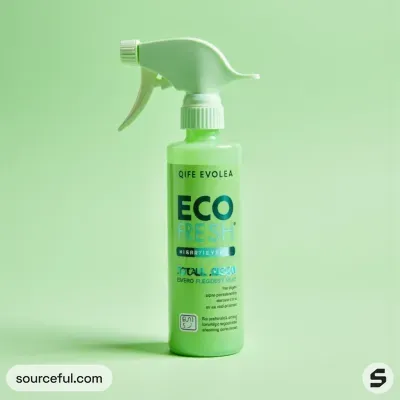 AI-Generated packaging for Mist spray bottle in the Cleaning Supplies industry