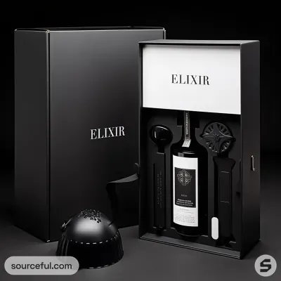 AI-Generated packaging for Mailer box in the Alcoholic Beverages industry