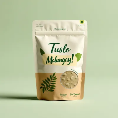 AI-Generated Food pouch packaging for Food and Snacks