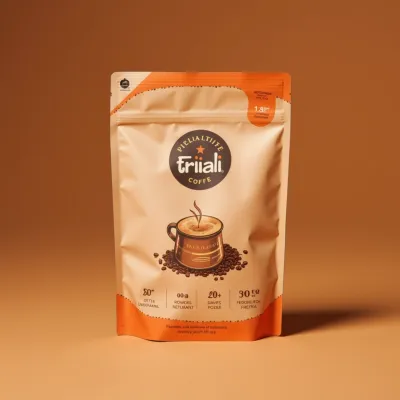 AI-Generated packaging for Food pouch in the Packaged Foods industry