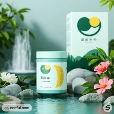 AI-Generated packaging for Cosmetics glass jar in the Beauty and Personal Care industry