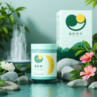 AI-Generated packaging for Cosmetics glass jar in the Beauty and Personal Care industry