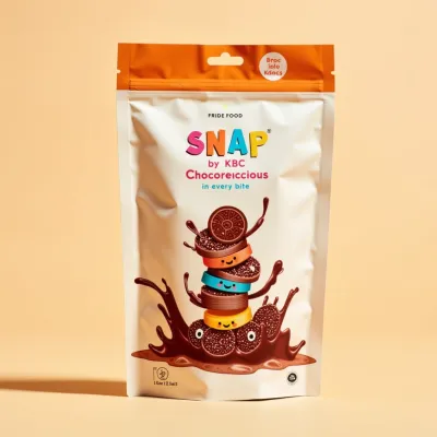AI-Generated Food pouch packaging for Food and Snacks