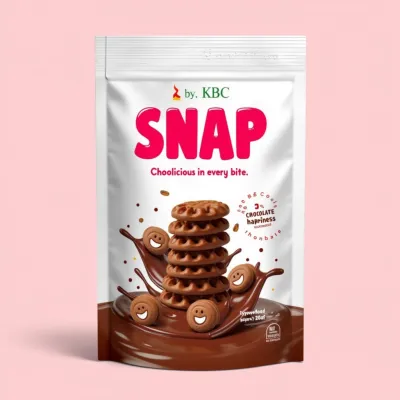 AI-Generated Food pouch packaging for Food and Snacks