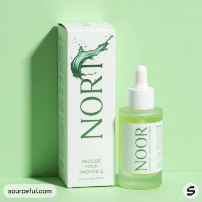 AI-Generated packaging for Dropper bottle in the Beauty and Personal Care industry