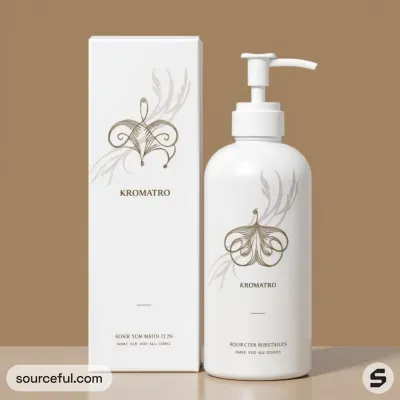 AI-Generated packaging for Pump bottle in the Beauty and Personal Care industry