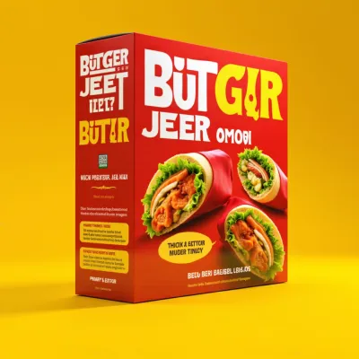 AI-Generated modern carton box packaging