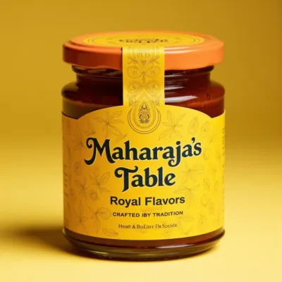 AI-Generated packaging for Food glass jar