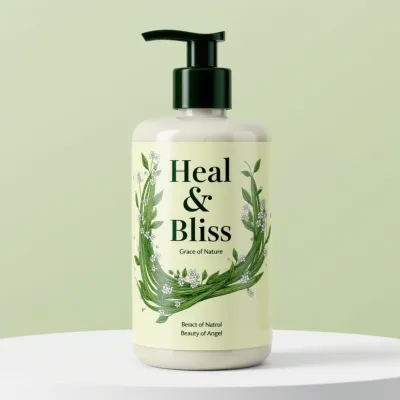 AI-Generated packaging for Pump bottle in the Beauty and Personal Care industry