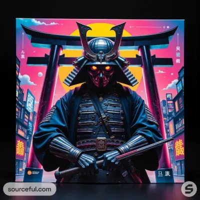 AI-Generated packaging for Vinyl album cover