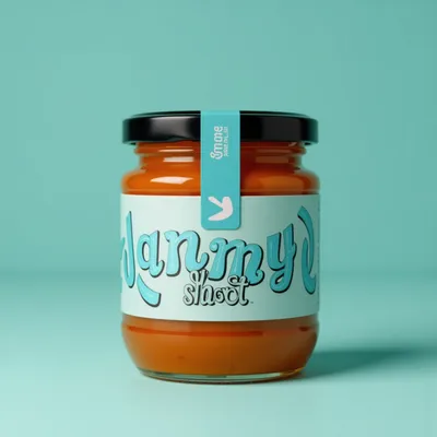 AI-Generated packaging for Food glass jar