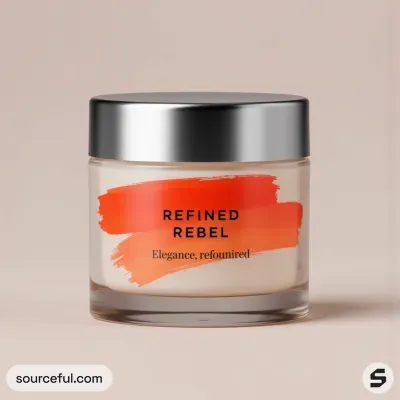 AI-Generated packaging for Cosmetics glass jar