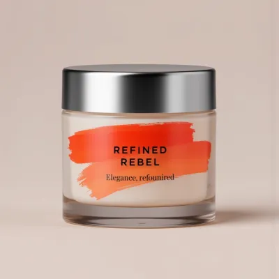 AI-Generated packaging for Cosmetics glass jar
