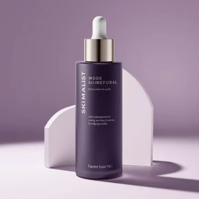 AI-Generated packaging for Dropper bottle in the Skincare industry