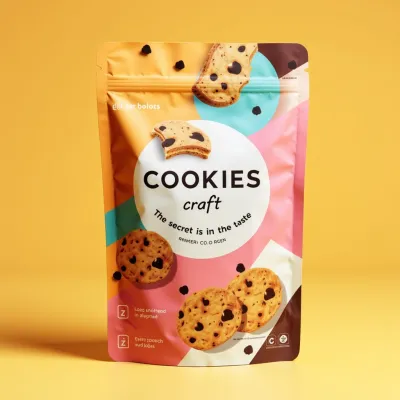 AI-Generated packaging for Food pouch in the Food and Snacks industry