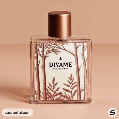 AI-Generated packaging for Perfume bottle in the Fragrances industry