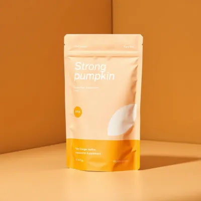 AI-Generated packaging for Food pouch in the Pharmaceuticals and Supplements industry