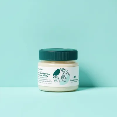 AI-Generated packaging for Food glass jar