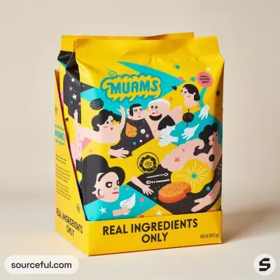 AI-Generated packaging for Shelf display box in the Food and Snacks industry