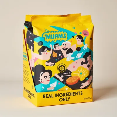 AI-Generated packaging for Shelf display box in the Food and Snacks industry