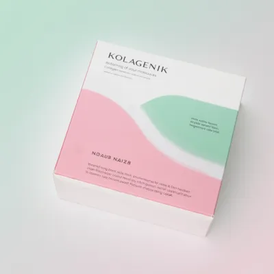 AI-Generated blush carton box packaging