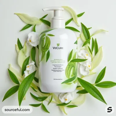 AI-Generated packaging for Pump bottle in the Organic and Natural Products industry