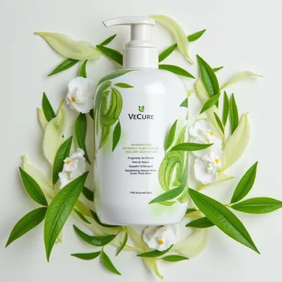 AI-Generated packaging for Pump bottle in the Organic and Natural Products industry