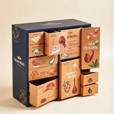 AI-Generated packaging for Advent calendar