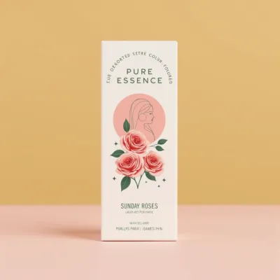 AI-Generated packaging for Perfume bottle in the Fashion and Accessories industry